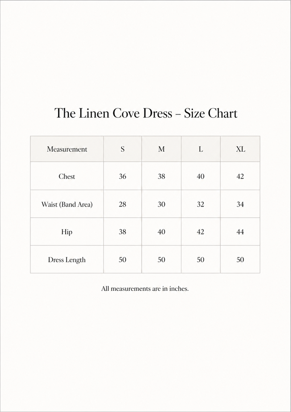 LINEN COVE DRESS