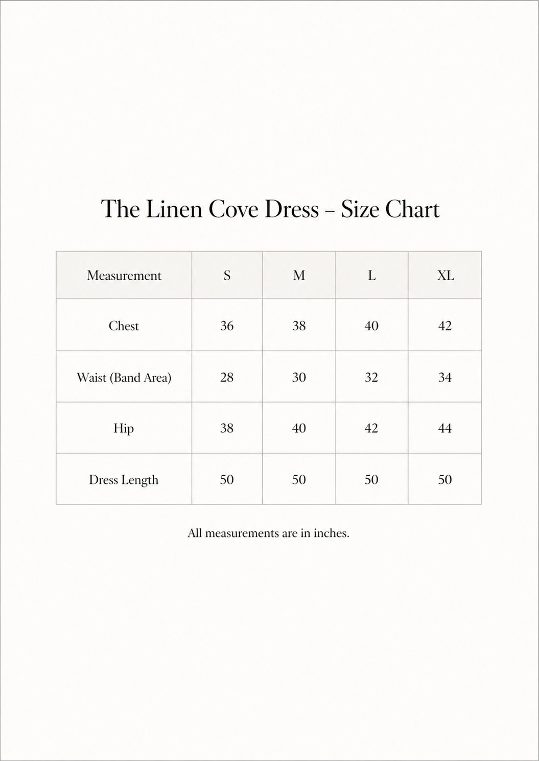 LINEN COVE DRESS