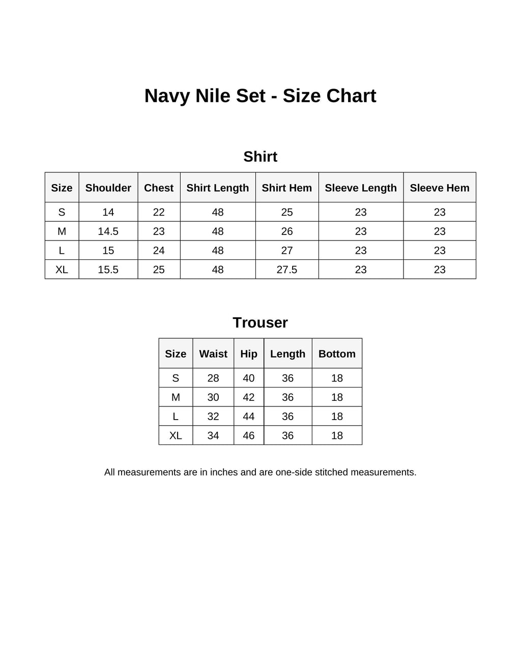 NAVY NILE SET