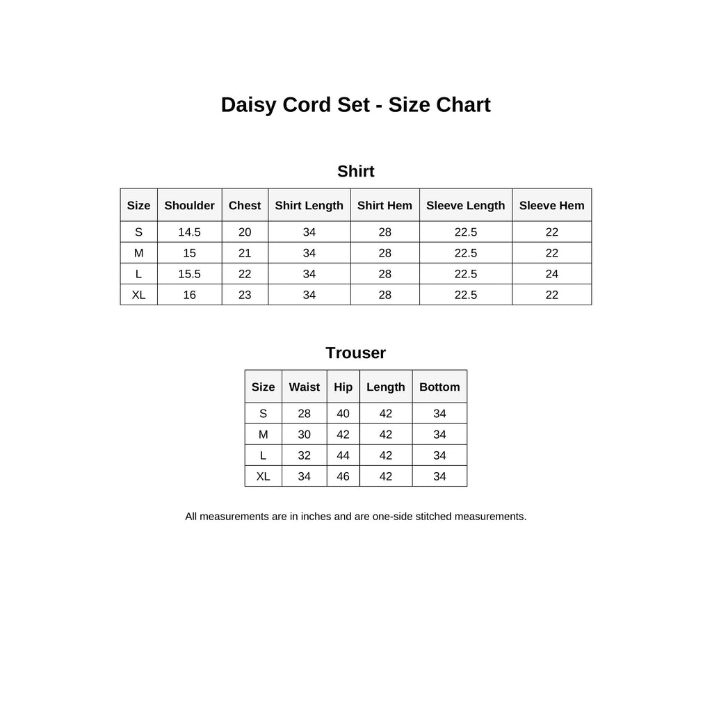 DAISY CORD SET