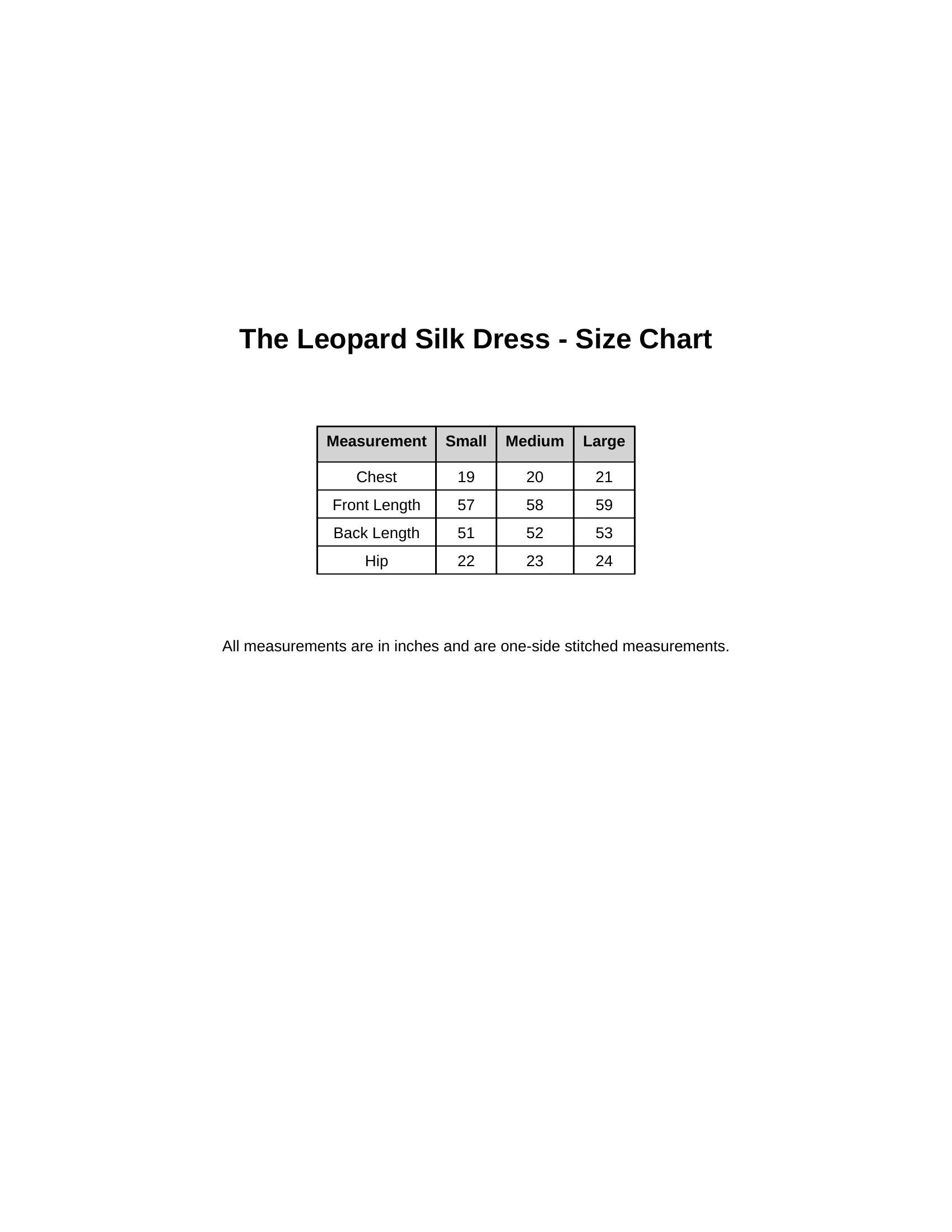 The Leopard Silk Dress