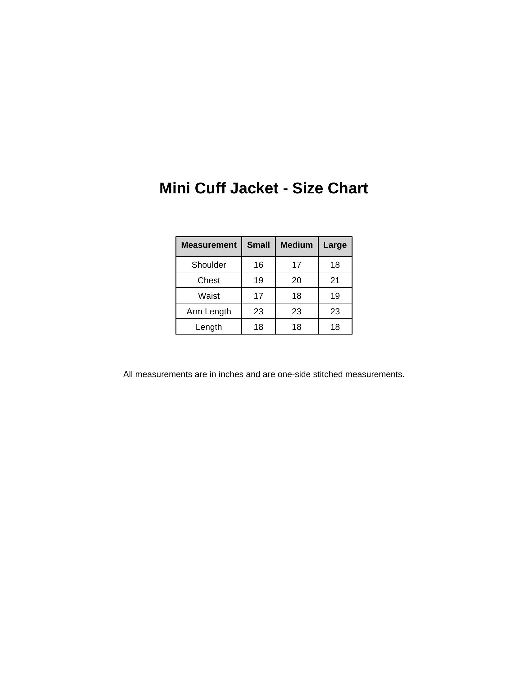 Mini Cuff Jacket And Capri