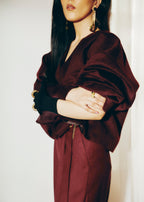 Relaxed Fit Jacket Paired With a scarf