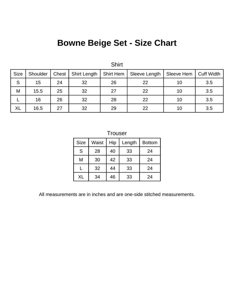BOWNE BEIGE SET